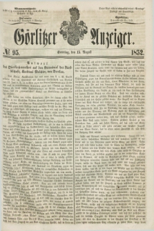 Görlitzer Anzeiger. [Bd.2], № 95 (15 August 1852) + dod.