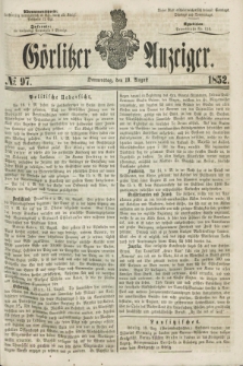 Görlitzer Anzeiger. [Bd.2], № 97 (19 August 1852)