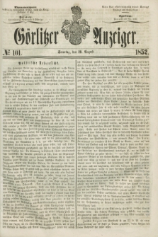 Görlitzer Anzeiger. [Bd.2], № 101 (29 August 1852)