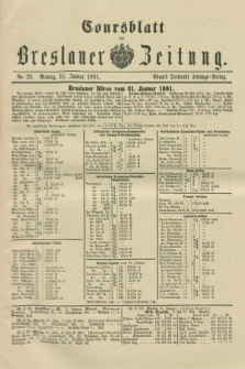 Coursblatt der Breslauer Zeitung. 1881, No. 25 (31 Januar)