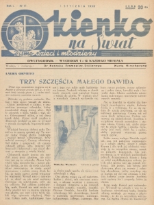 Okienko na Świat : pismo dzieci i młodzieży. 1938, nr 17