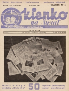 Okienko na Świat : pismo dzieci i młodzieży. 1939, nr 49-50