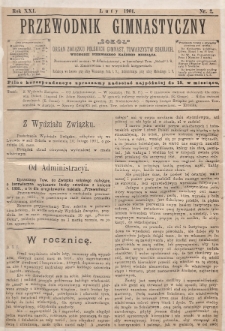 Przewodnik Gimnastyczny „Sokoł” : organ Związku Polskich Gimnastycznych Towarzystw Sokolich. R.21 (1901), nr 2