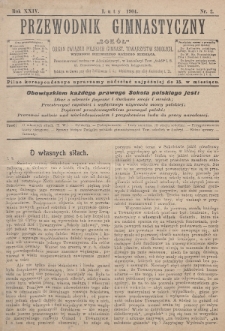 Przewodnik Gimnastyczny „Sokoł” : organ Związku Polskich Gimnastycznych Towarzystw Sokolich. R.24 (1904), nr 2