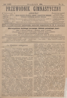 Przewodnik Gimnastyczny „Sokoł” : organ Związku Polskich Gimnastycznych Towarzystw Sokolich. R.24 (1904), nr 12