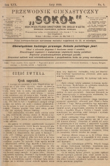 Przewodnik Gimnastyczny „Sokoł” : organ Związku Polskich Gimnastycznych Towarzystw Sokolich. R.30 (1910), nr 2