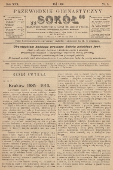 Przewodnik Gimnastyczny „Sokoł” : organ Związku Polskich Gimnastycznych Towarzystw Sokolich. R.30 (1910), nr 5