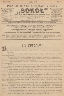 Przewodnik Gimnastyczny „Sokoł” : organ Związku Polskich Gimnastycznych Towarzystw Sokolich. R.30 (1910), nr 7