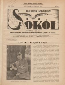 Przewodnik Gimnastyczny „Sokół” : organ Związku Towarzystw Gimnastycznych „Sokół” w Polsce. R.47 (1930), nr 12