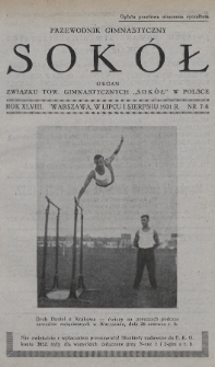 Przewodnik Gimnastyczny „Sokół” : organ Związku Towarzystw Gimnastycznych „Sokół” w Polsce. R.48 (1931), nr 7-8