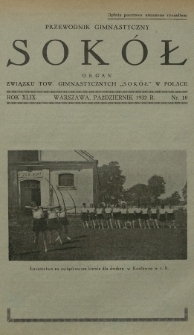 Przewodnik Gimnastyczny „Sokół” : organ Związku Tow. Gimnastycznych „Sokół” w Polsce. R.49 (1932), nr 10
