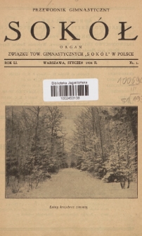 Przewodnik Gimnastyczny „Sokół” : organ Związku Tow. Gimnastycznych „Sokół” w Polsce. R.51 (1934), nr 1