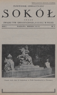 Przewodnik Gimnastyczny „Sokół” : organ Związku Towarzystw Gimnastycznych „Sokół” w Polsce. R.50 (1933), nr 9