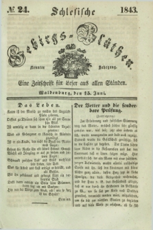 Schlesische Gebirgs-Blüthen : eine Zeitschrift für Leser aus allen Ständen. Jg.9, № 24 (15 Juni 1843)