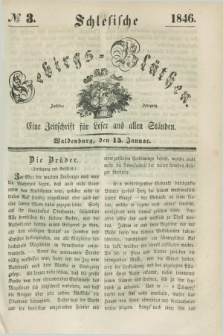 Schlesische Gebirgs-Blüthen : eine Zeitschrift für Leser aus allen Ständen. Jg.12, № 3 (15 Januar 1846)