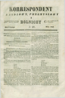 Korrespondent Handlowy, Przemysłowy i Rolniczy : wychodzi dwa razy na tydzień przy Gazecie Warszawskiéj. 1843, Nro 11 (8 lutego)