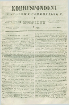 Korrespondent Handlowy, Przemysłowy i Rolniczy : wychodzi dwa razy na tydzień przy Gazecie Warszawskiéj. 1843, Nro 66 (26 sierpnia)