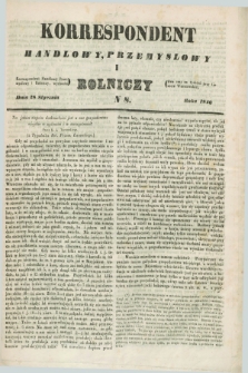 Korrespondent Handlowy, Przemysłowy i Rolniczy : wychodzi dwa razy na tydzień przy Gazecie Warszawskiéj. 1846, N 8 (28 stycznia)