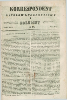 Korrespondent Handlowy, Przemysłowy i Rolniczy : wychodzi dwa razy na tydzień przy Gazecie Warszawskiéj. 1846, N 18 (4 marca)