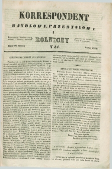 Korrespondent Handlowy, Przemysłowy i Rolniczy : wychodzi dwa razy na tydzień przy Gazecie Warszawskiéj. 1846, N 24 (28 marca)