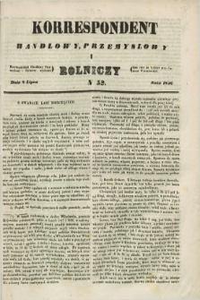 Korrespondent Handlowy, Przemysłowy i Rolniczy : wychodzi dwa razy na tydzień przy Gazecie Warszawskiéj. 1846, N 52 (8 lipca)