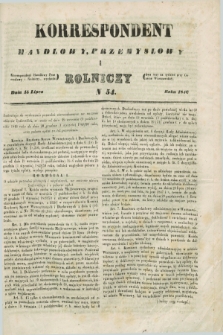 Korrespondent Handlowy, Przemysłowy i Rolniczy : wychodzi dwa razy na tydzień przy Gazecie Warszawskiéj. 1846, N 54 (15 lipca)