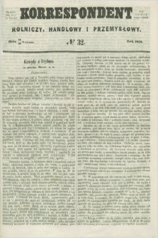 Korrespondent Rolniczy, Handlowy i Przemysłowy : wychodzi dwa razy na tydzień przy Gazecie Warszawskiéj. 1857, № 32 (23 kwietnia)