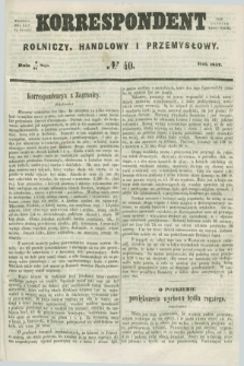 Korrespondent Rolniczy, Handlowy i Przemysłowy : wychodzi dwa razy na tydzień przy Gazecie Warszawskiéj. 1857, № 40 (21 maja)