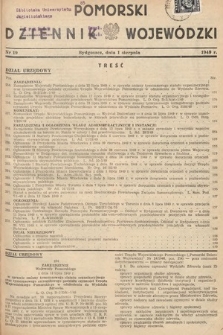 Pomorski Dziennik Wojewódzki. 1949, nr 19