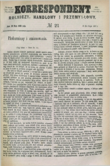 Korrespondent Rolniczy, Handlowy i Przemysłowy : wychodzi jako pismo dodatkowe przy Gazecie Warszawskiej. 1880, № 21 (20 maja 1880)