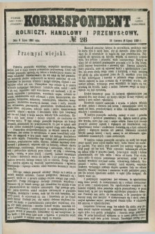 Korrespondent Rolniczy, Handlowy i Przemysłowy : wychodzi jako pismo dodatkowe przy Gazecie Warszawskiej. 1880, № 28 (8 lipca 1880)