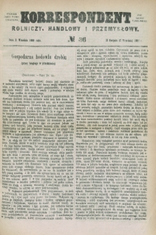 Korrespondent Rolniczy, Handlowy i Przemysłowy : wychodzi jako pismo dodatkowe przy Gazecie Warszawskiej. 1880, № 36 (2 września)