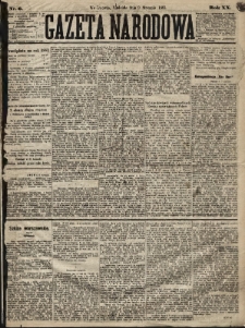 Gazeta Narodowa. 1881, nr 6
