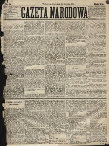 Gazeta Narodowa. 1881, nr 8