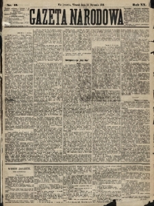 Gazeta Narodowa. 1881, nr 13
