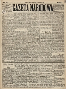 Gazeta Narodowa. 1881, nr 14