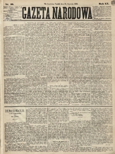 Gazeta Narodowa. 1881, nr 16