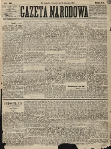 Gazeta Narodowa. 1881, nr 19