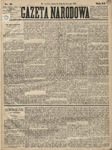 Gazeta Narodowa. 1881, nr 21