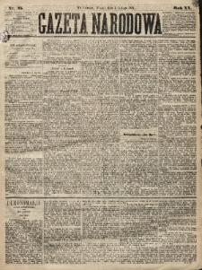 Gazeta Narodowa. 1881, nr 25