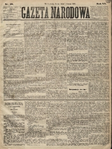 Gazeta Narodowa. 1881, nr 28