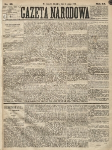 Gazeta Narodowa. 1881, nr 29