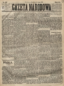 Gazeta Narodowa. 1881, nr 33