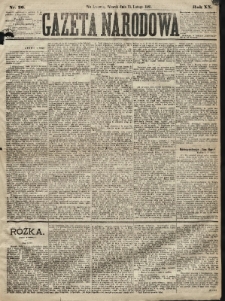 Gazeta Narodowa. 1881, nr 36
