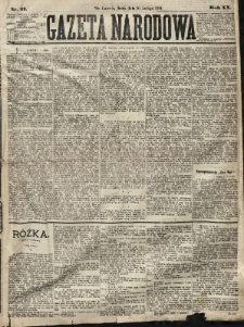 Gazeta Narodowa. 1881, nr 37