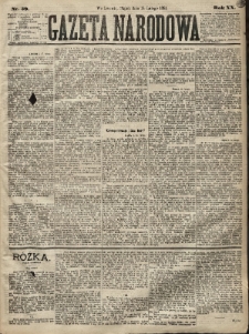 Gazeta Narodowa. 1881, nr 39