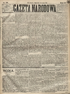 Gazeta Narodowa. 1881, nr 40