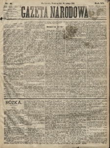 Gazeta Narodowa. 1881, nr 41
