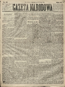 Gazeta Narodowa. 1881, nr 47