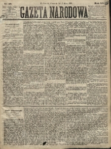 Gazeta Narodowa. 1881, nr 50